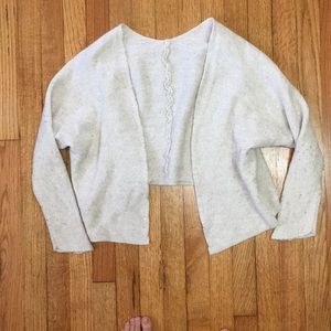 Off white wool cardigan